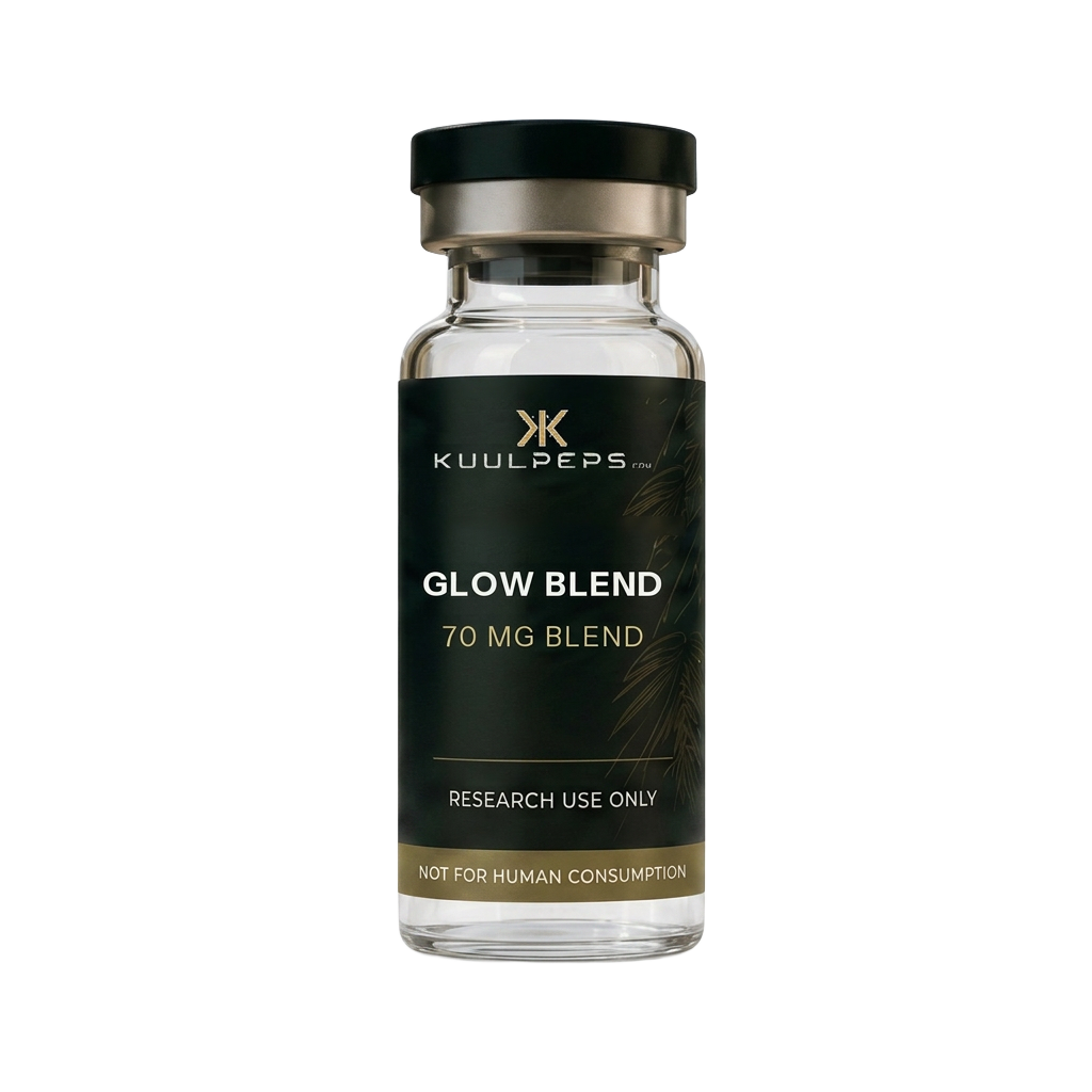 GLOW BPC-157 + TB-500 + GHK-Cu 10 mg + 10 mg + 50 mg research vial